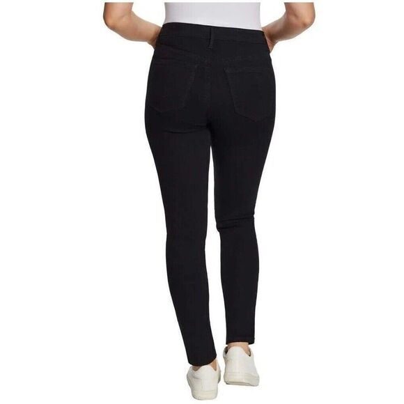 NWOT Jessica Simpson Women's High Rise Stretch Skinny Denim Jeans Black Size 8 - Picture 6 of 7